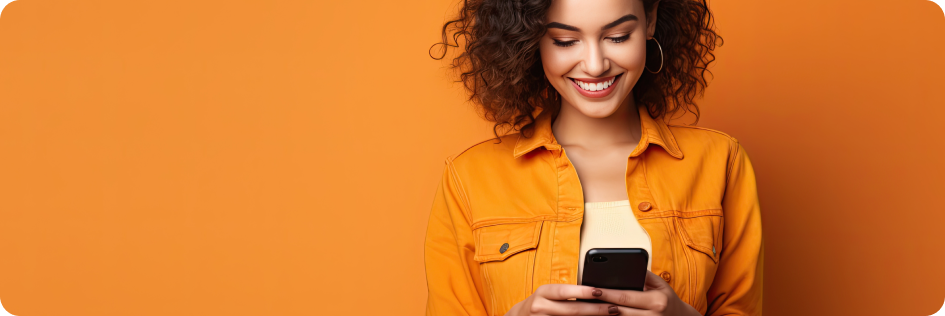 Woman texting